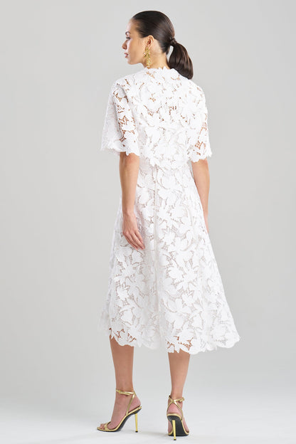 Peony Floral Lace Bolero White