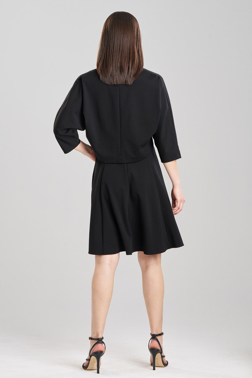 Buy Compact Knit Cropped Bolero in Black Online Black