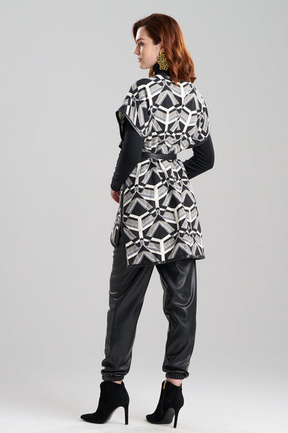 Buy Yantra Poncho Wrap in Black/White Online Black/White