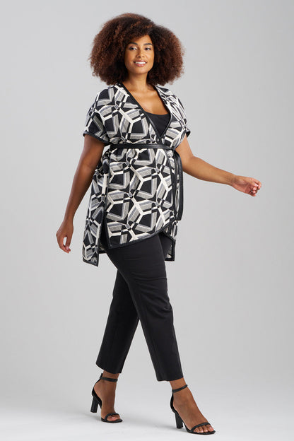 Buy Yantra Poncho Wrap in Black/White Online Black/White