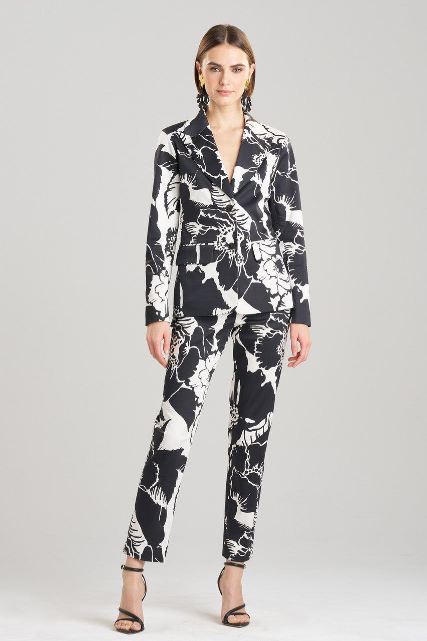 Buy Cote D'Azur Cotton Chino Jacket in Cream/Black Online Cream/Black