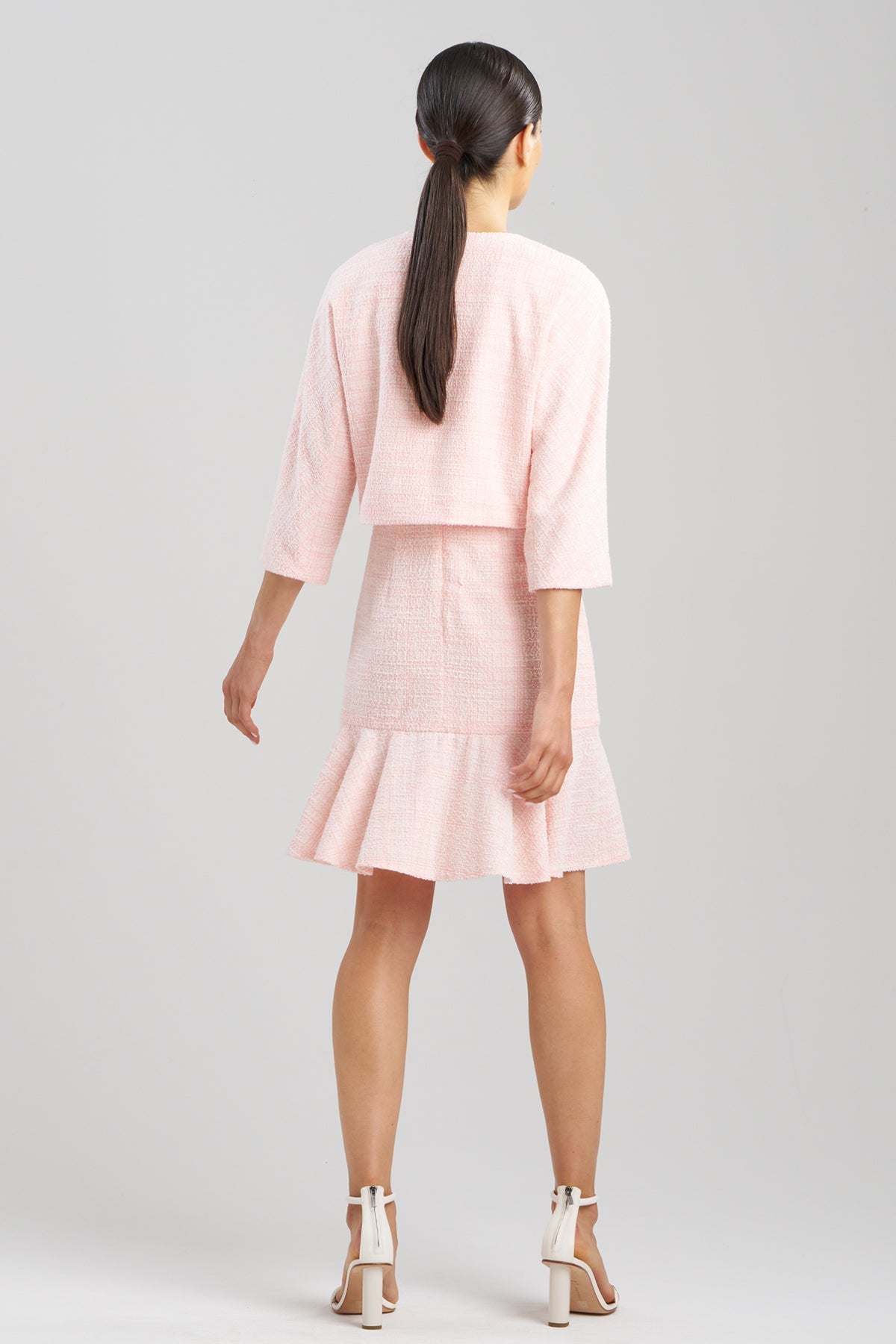 Tweed Short Jacket Light Pink