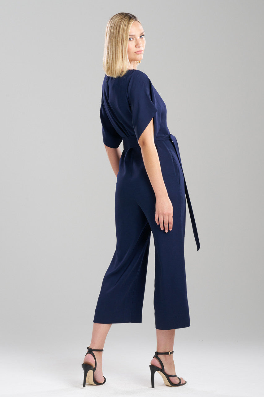Buy Stretch Crepe Jumpsuit in Midnight Navy Online Midnight Navy