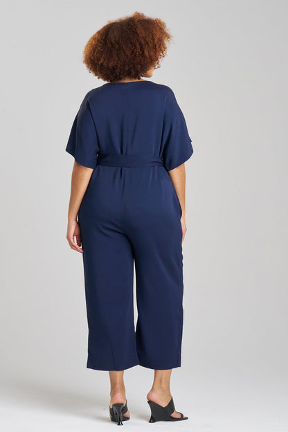 Buy Stretch Crepe Jumpsuit in Midnight Navy Online Midnight Navy