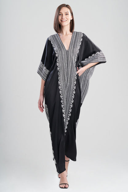 Buy Couture Zehra Caftan in Black/White Online Black/White