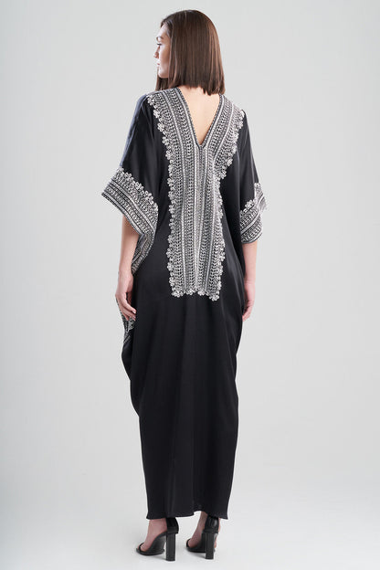 Buy Couture Zehra Caftan in Black/White Online Black/White