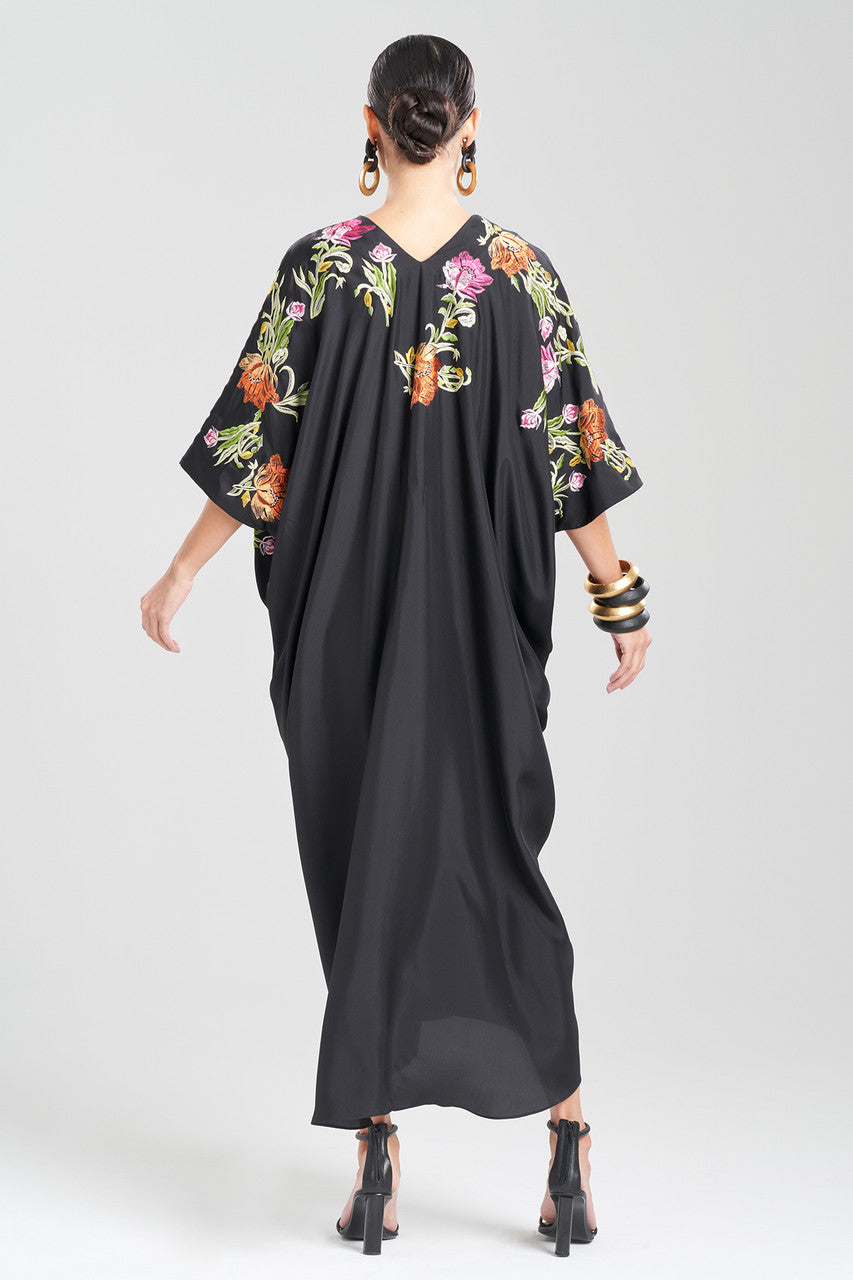 Buy Couture Shinjo Embroidered Caftan in Black Online Black