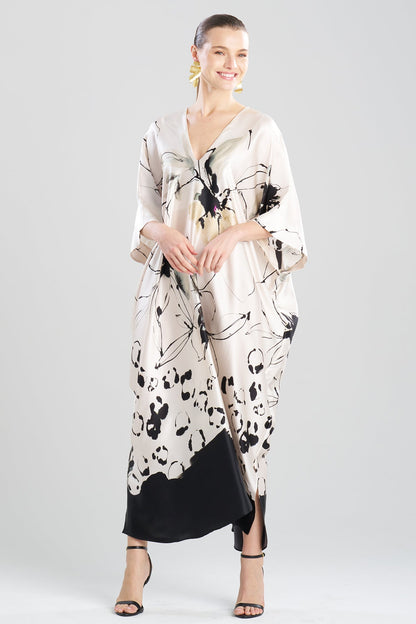 Yumi Silk Caftan Warm White