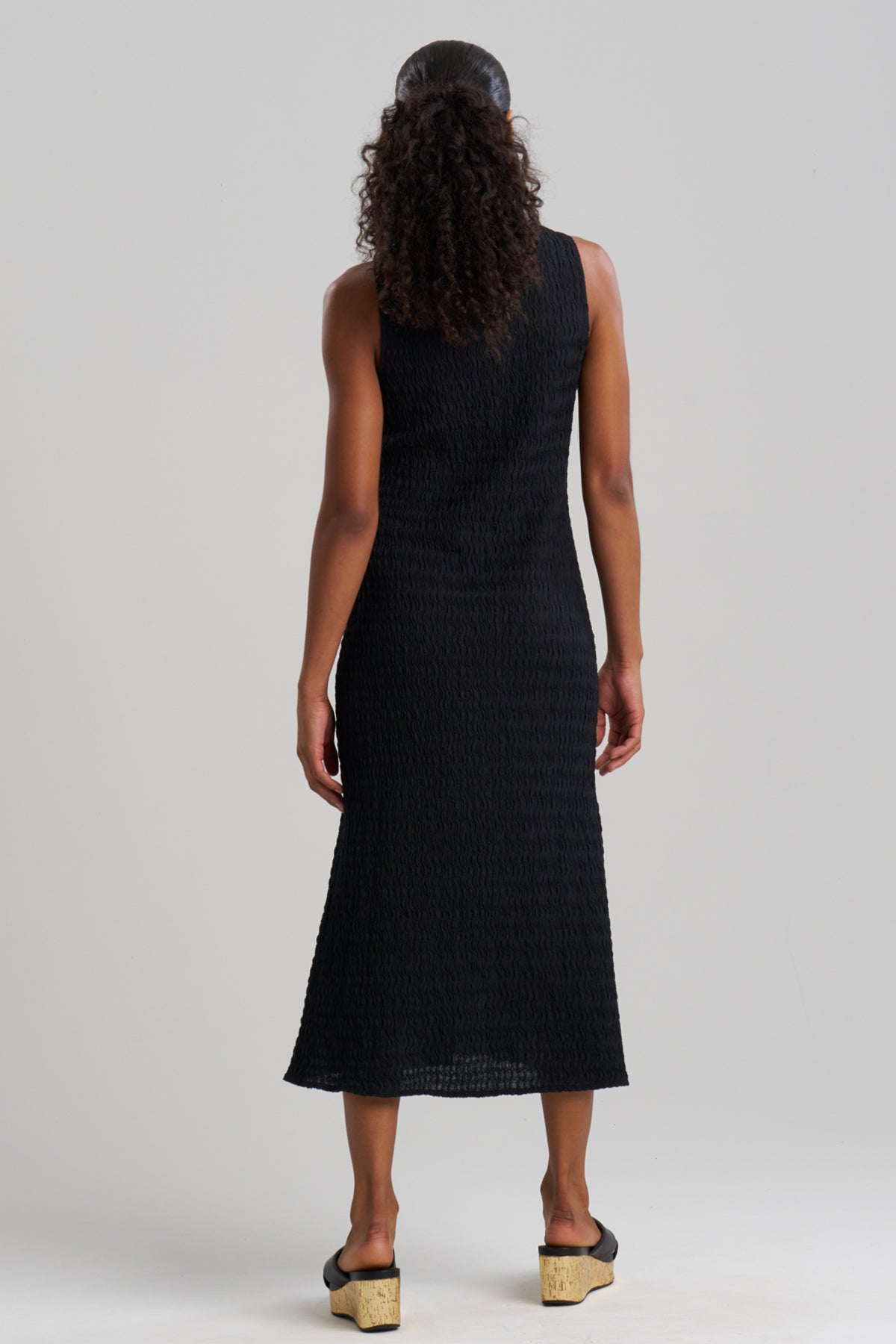 Buy Waves Maxi Dress online Black