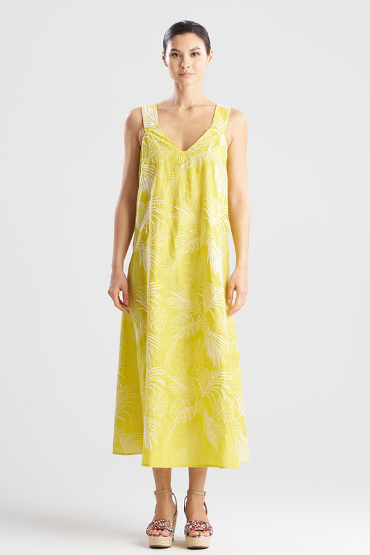 Palm Maxi Dress Citron