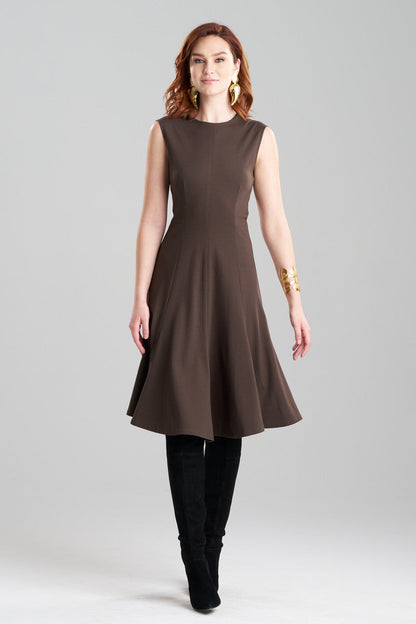 Buy Compact Knit Midi Dress in Espresso Online Espresso