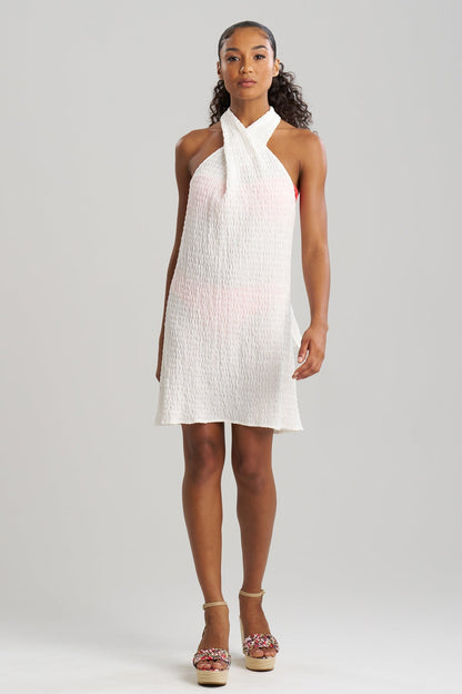 Buy Waves Mini Halter Dress online White