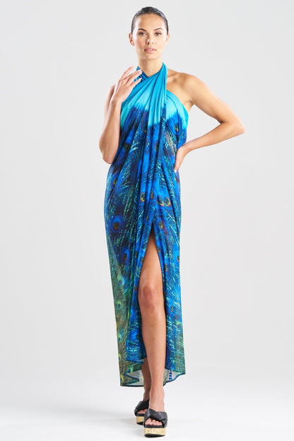 Peacock Mesh Pareo Teal
