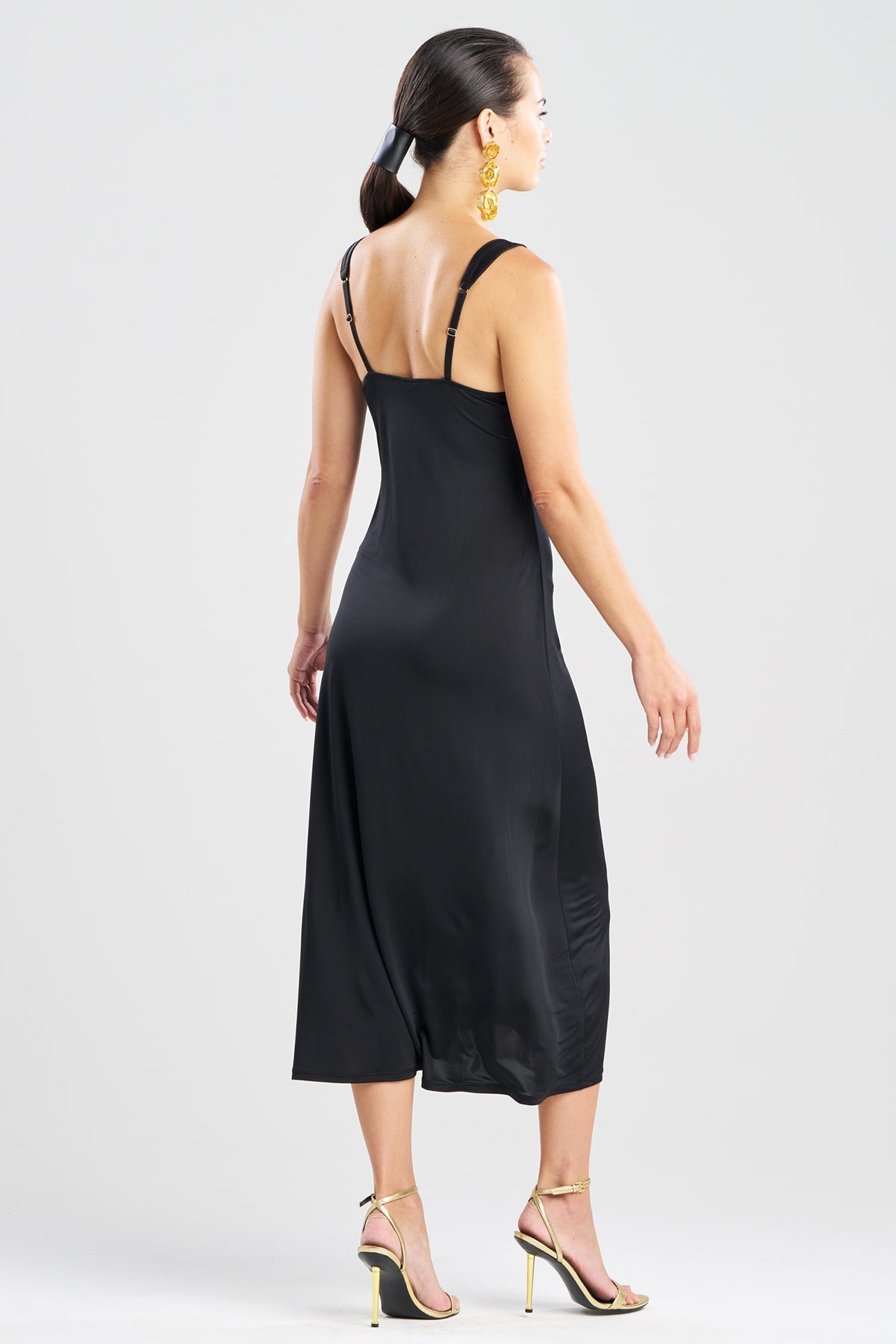 Solid Jersey Maxi Dress Black