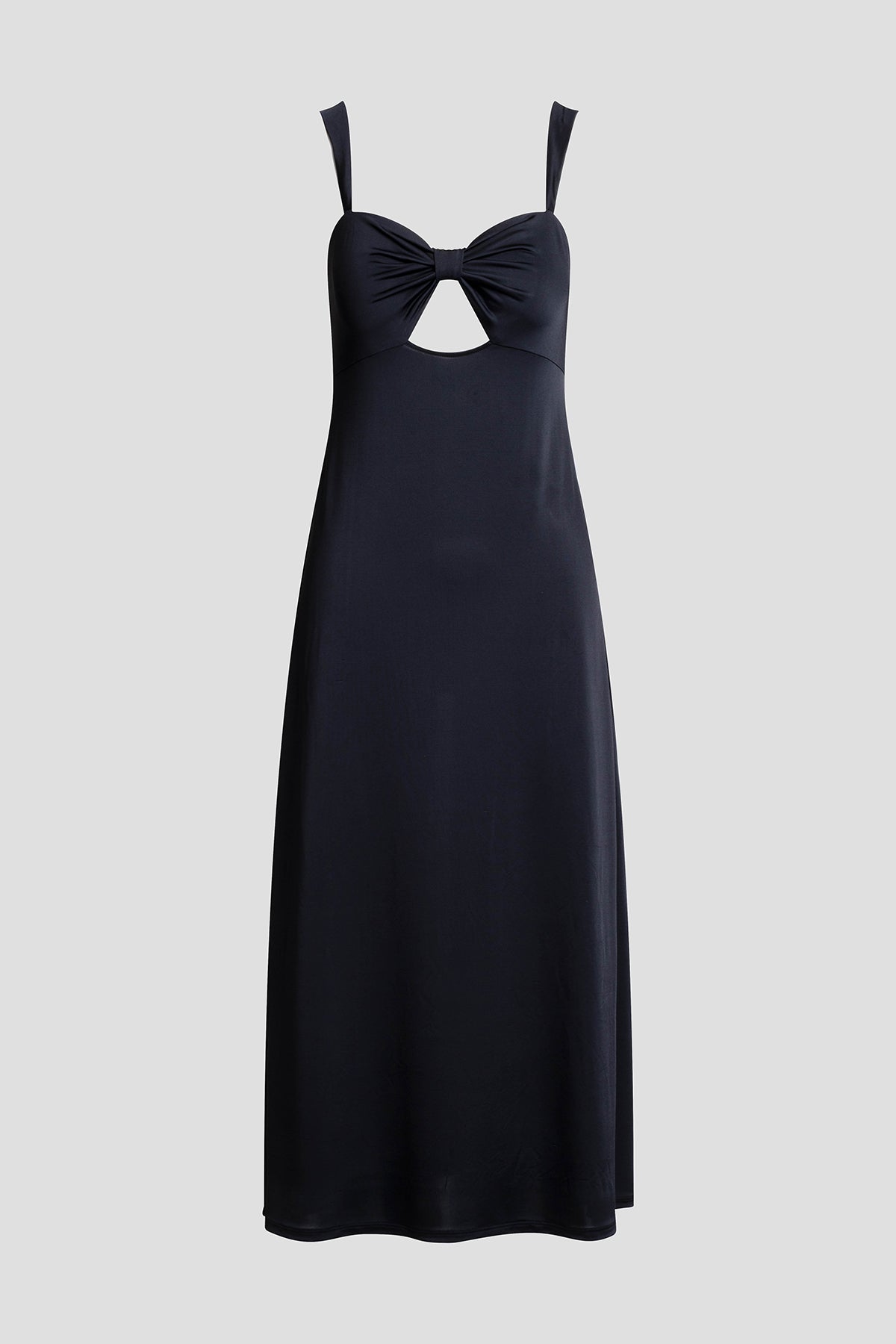 Solid Jersey Maxi Dress Black