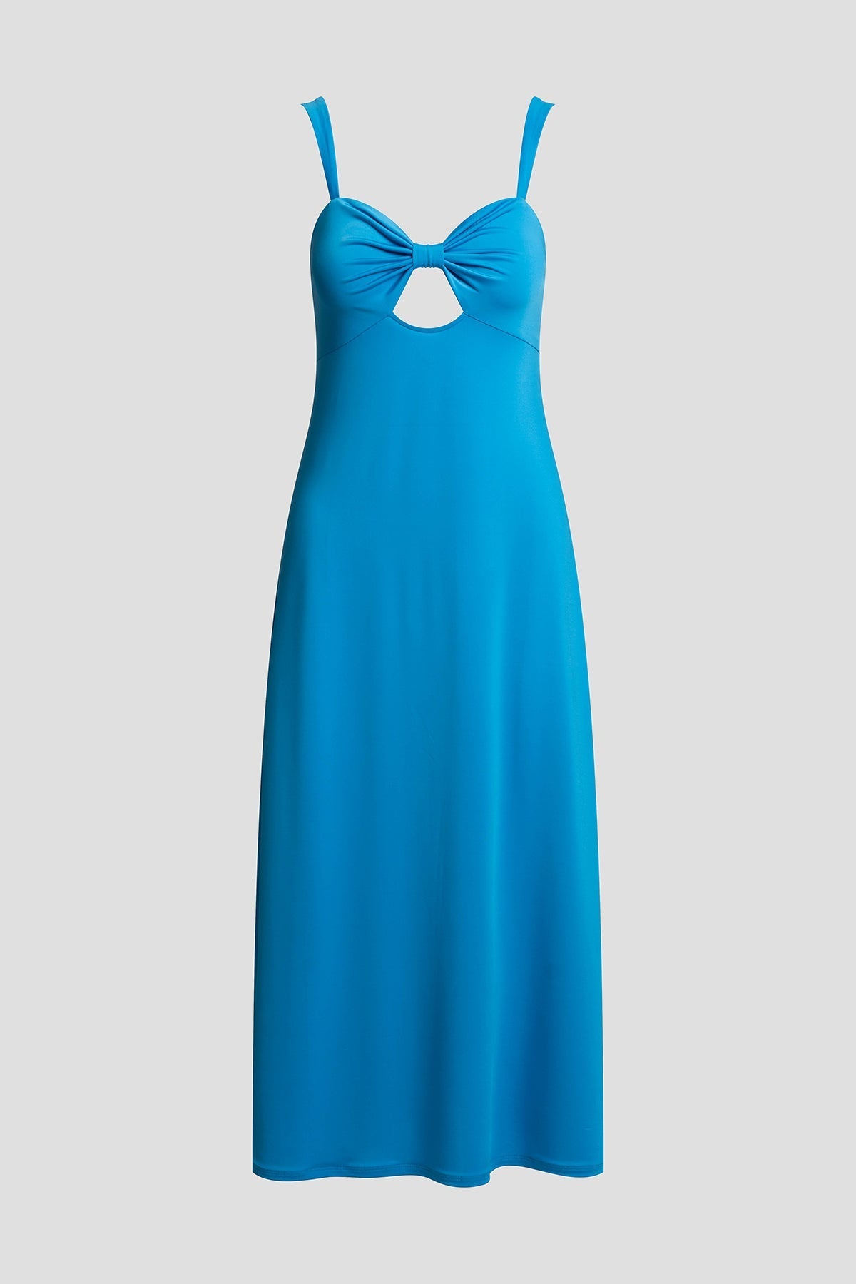 Solid Jersey Maxi Dress Wave Blue