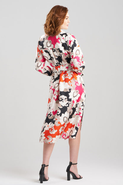 Buy Cressida Printed Silk Twill Oversized Shirtdress in Multi Combo Online Multi Combo