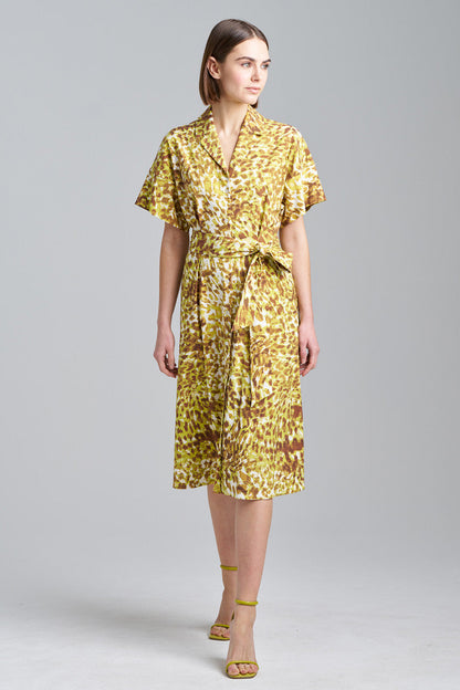 Buy Ombre Animale Shirtdress in Wasabi Combo Online Wasabi Combo