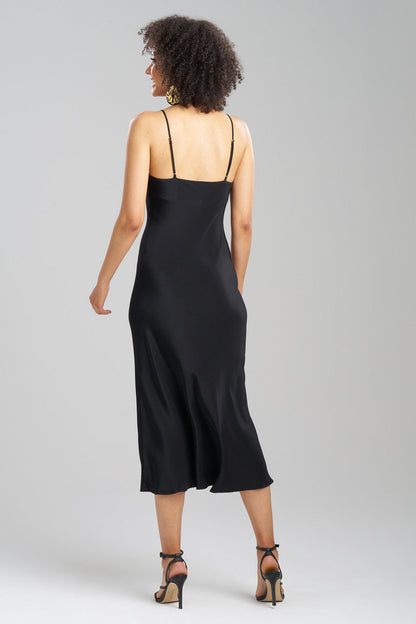 Buy Couture Silk Crepe Gown in Black Online Black