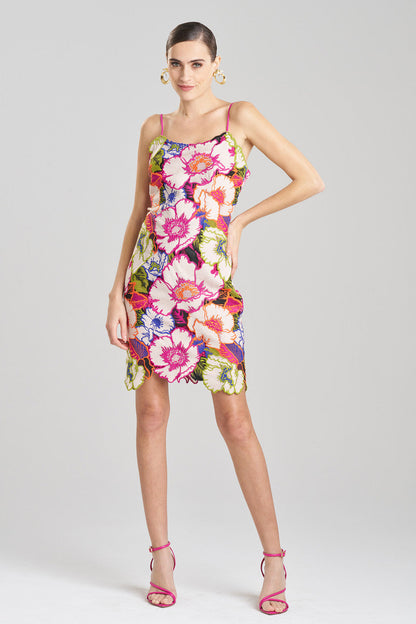 Buy Cote D'Azur Embroidered Lace Slip Dress in Multi Online Multi