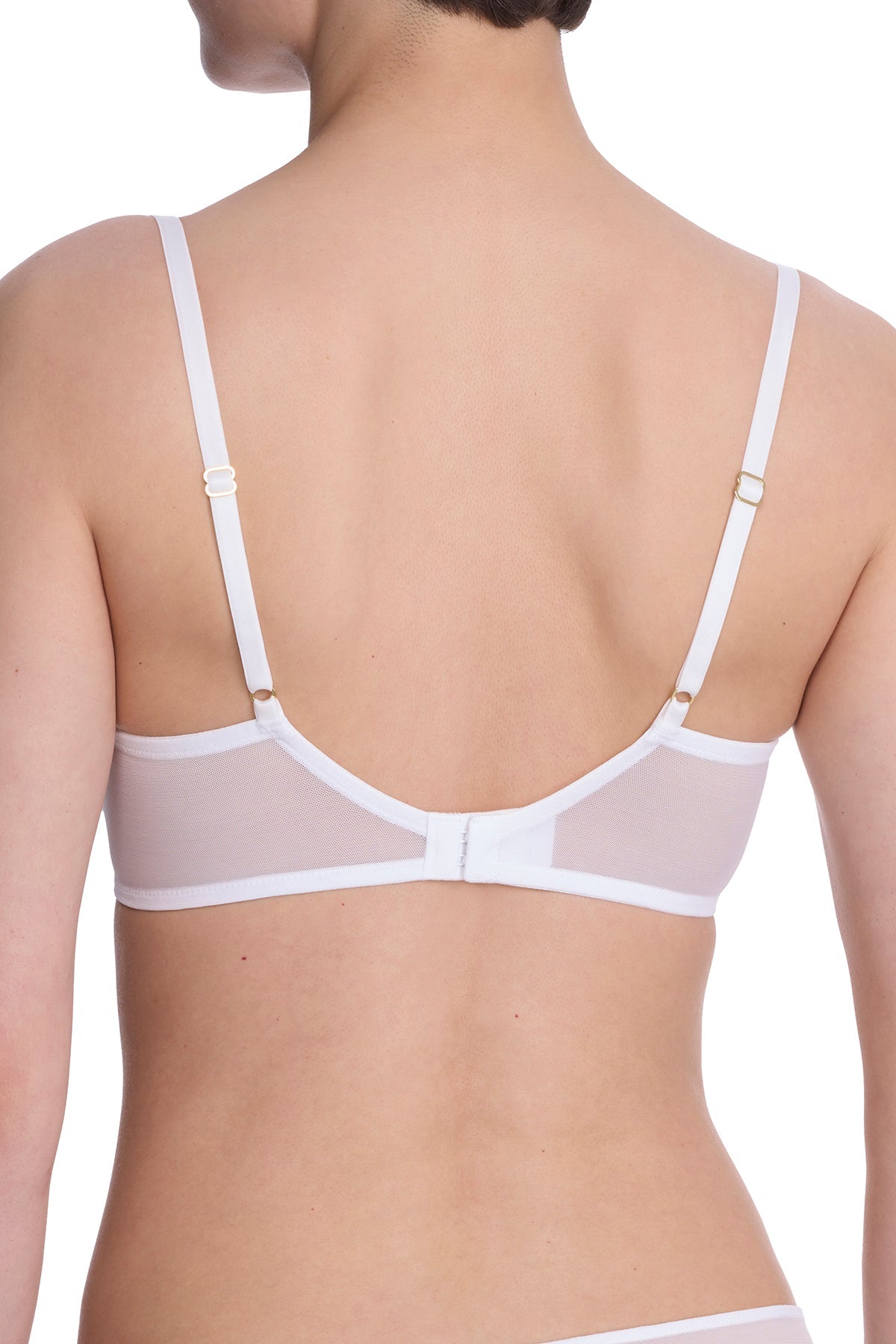 Flora Unlined Balconette Underwire Bra White