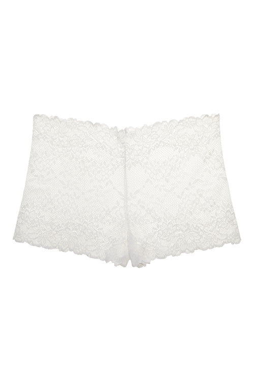 Buy Heavenly Lace Boyshort in White Online White