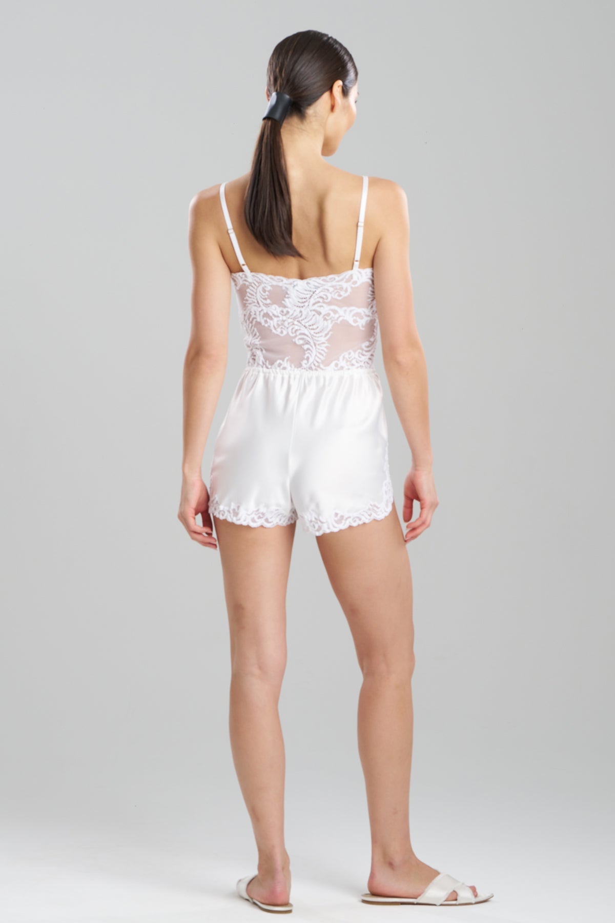 Feathers Boudoir Romper Warm White