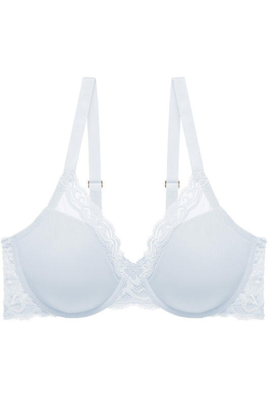 Feathers Full Figure Contour Underwire Bra Frosted Sky
