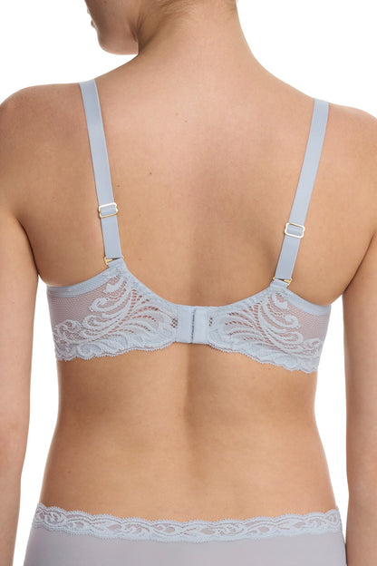 Feathers Full Figure Contour Underwire Bra Frosted Sky