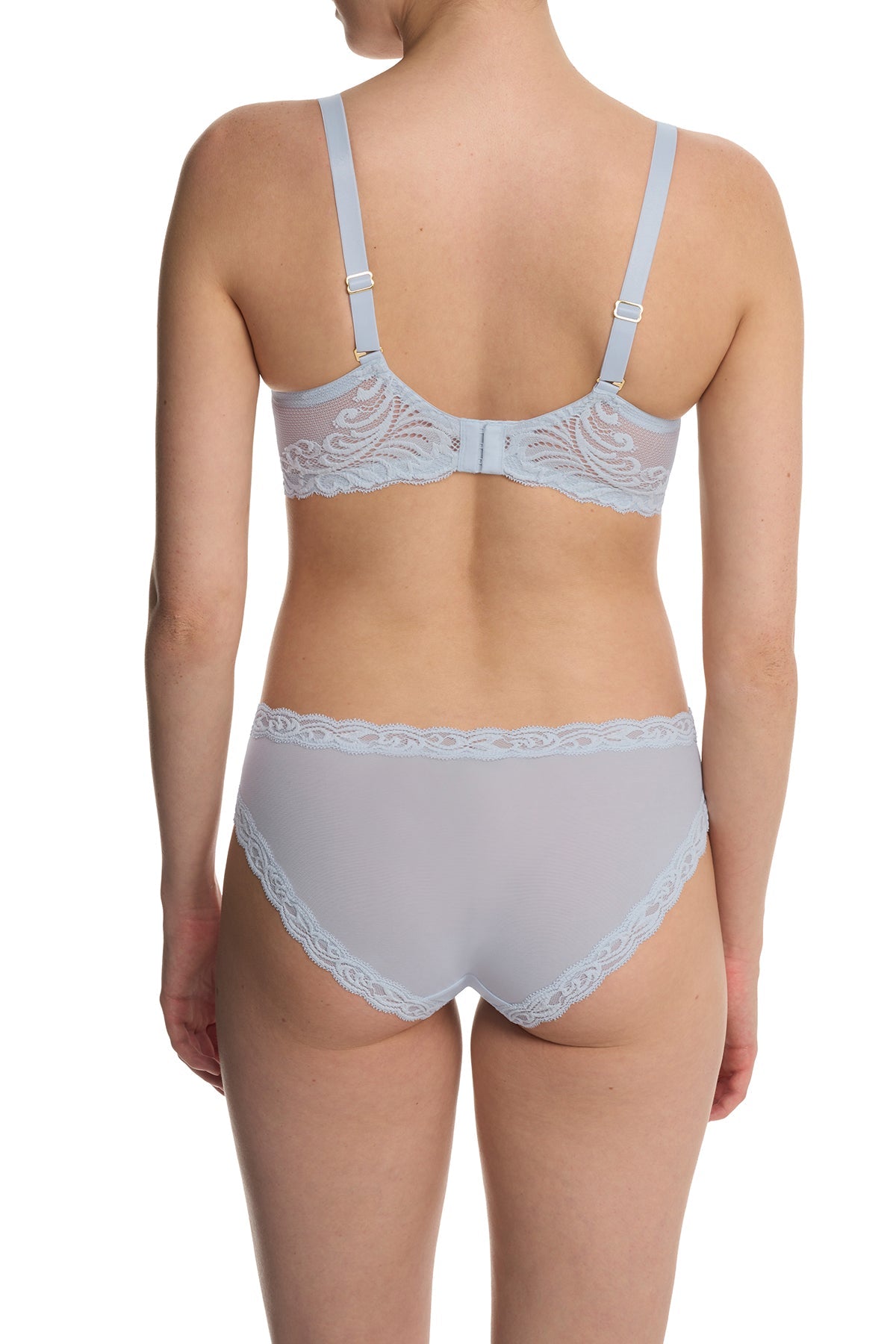 Feathers Full Figure Contour Underwire Bra Frosted Sky