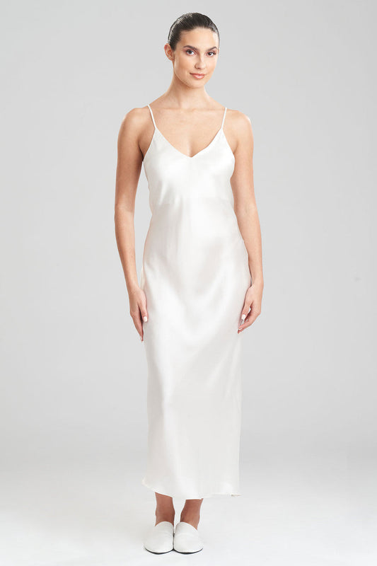 Buy Key Essentials Bridal Silk Gown in Warm White Online Warm White