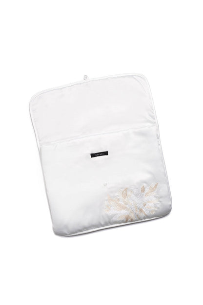 Buy Bridal Embroidery Small Lingerie Bag in Warm White Online Warm White