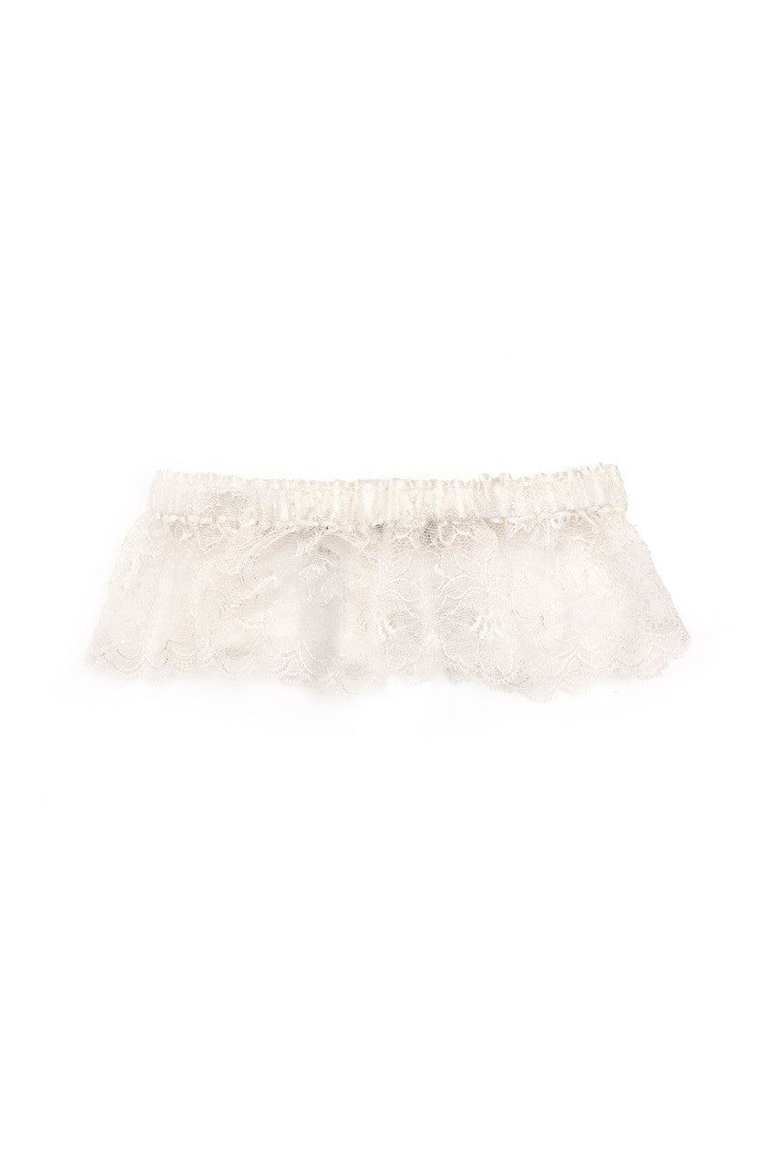 Buy Lolita Silk Garter in Warm White Online Warm White