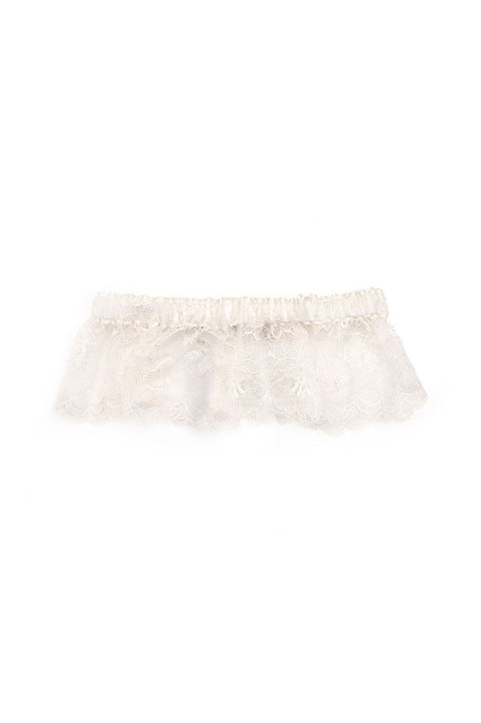 Buy Lolita Silk Garter in Warm White Online Warm White