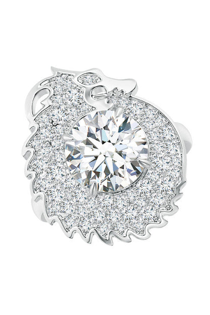 Buy Dragon Lab-Grown 14K Gold Round Diamond Ring in 14K White Gold Online 14K White Gold