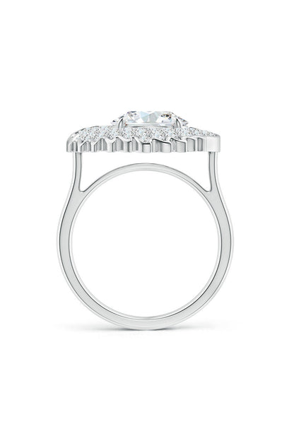 Buy Dragon Lab-Grown 14K Gold Round Diamond Ring in 14K White Gold Online 14K White Gold