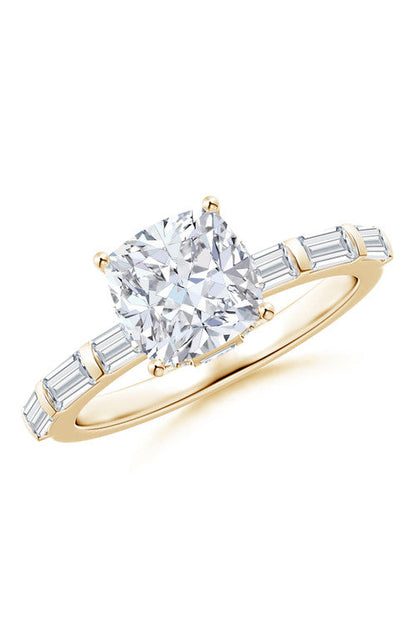 Buy Orient Express Lab-Grown 14K Gold & Cushion Diamond Solitaire Ring in 14K Yellow Gold Online 14K Yellow Gold