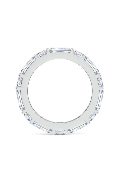 Buy Orient Express Lab-Grown 14K Gold Baguette & Cushion Diamond Eternity Band in 14K White Gold Online 14K White Gold