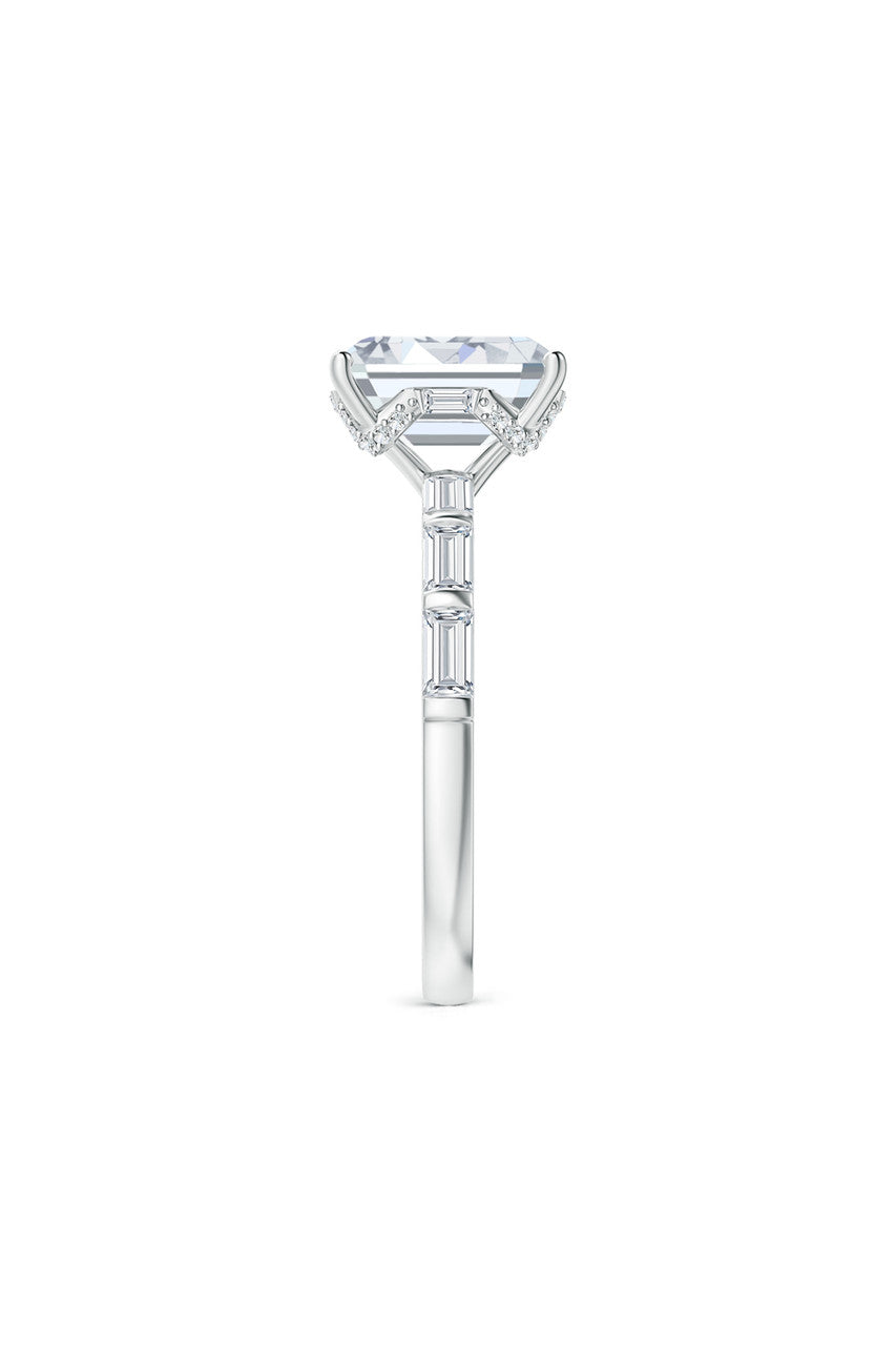 Buy Orient Express Lab-Grown 14K Gold & Emerald Cut Diamond Solitaire Ring in 14K White Gold Online 14K White Gold