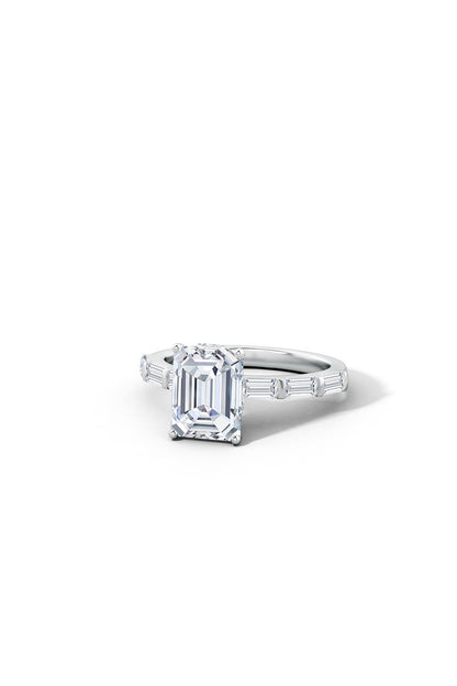 Buy Orient Express Lab-Grown 14K Gold & Emerald Cut Diamond Solitaire Ring in 14K White Gold Online 14K White Gold