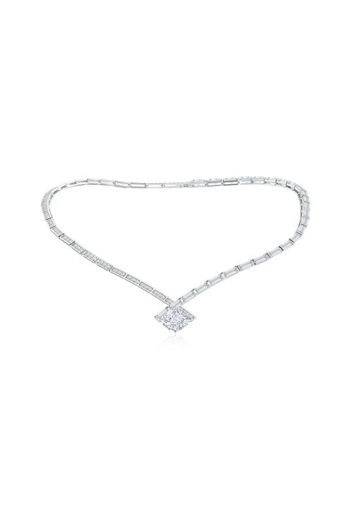 Buy Orient Express Lab-Grown 14K Gold & Cushion Diamond Statement Necklace in 14K White Gold Online 14K White Gold