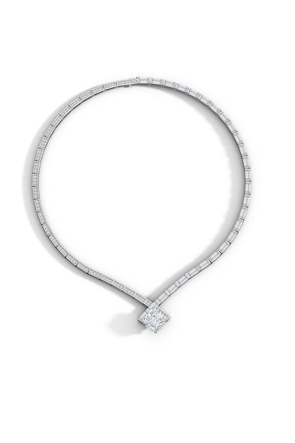 Buy Orient Express Lab-Grown 14K Gold & Cushion Diamond Statement Necklace in 14K White Gold Online 14K White Gold