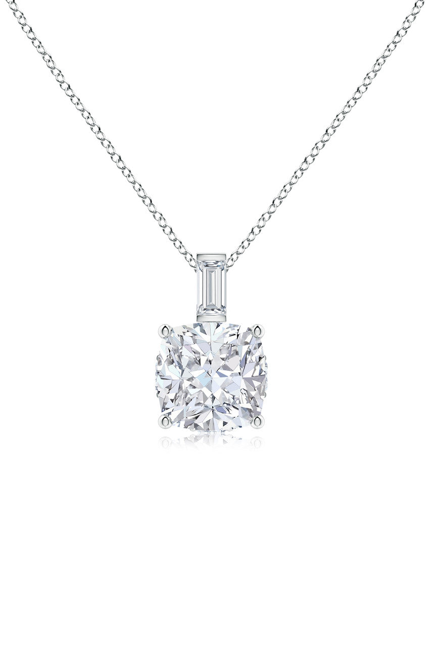 Buy Orient Express Lab-Grown 14K Gold & Cushion Diamond Pendant Necklace in 14K White Gold Online 14K White Gold