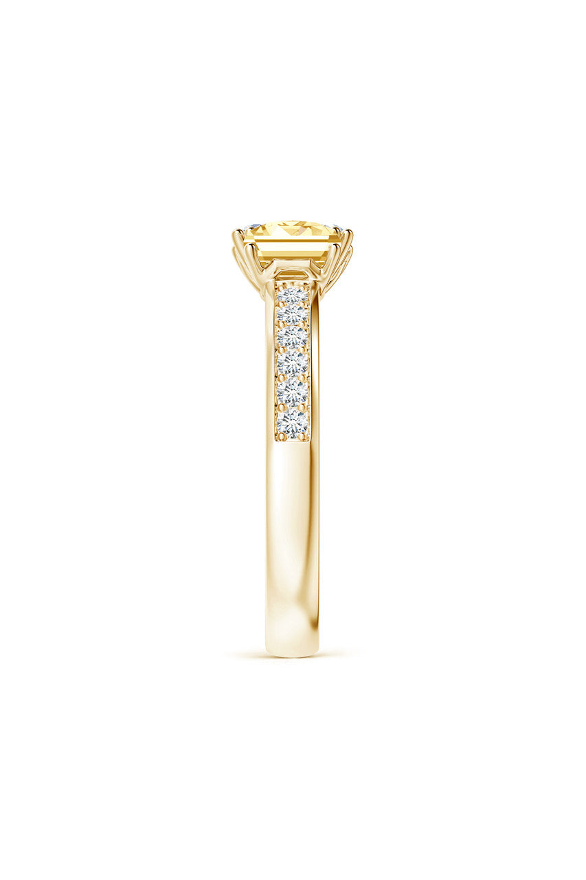 Buy Orient Express Lab-Grown 14K Gold with White & Yellow Diamond Two Stone Ring in 14K Yellow Gold Online 14K Yellow Gold
