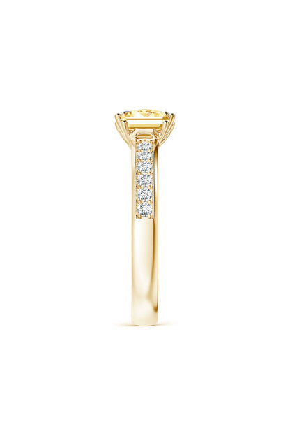 Buy Orient Express Lab-Grown 14K Gold with White & Yellow Diamond Two Stone Ring in 14K Yellow Gold Online 14K Yellow Gold