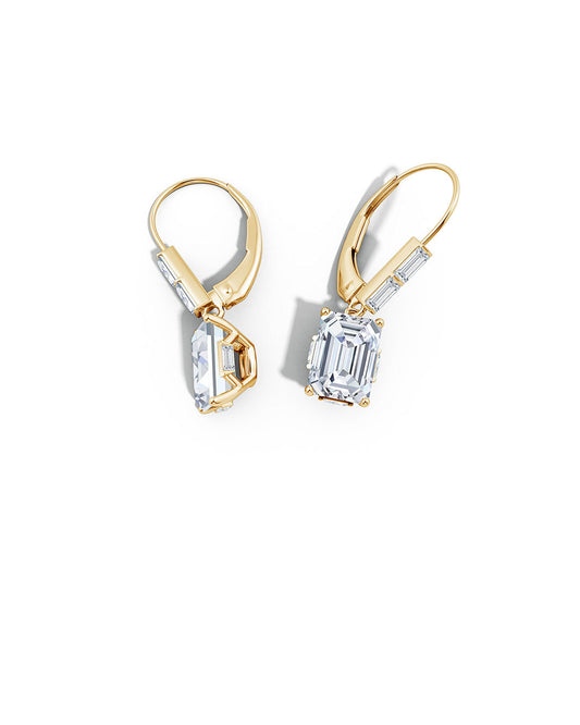 Buy Orient Express Lab-Grown 14K Gold Cushion Diamond Earrings in 14K Yellow Gold Online 14K Yellow Gold