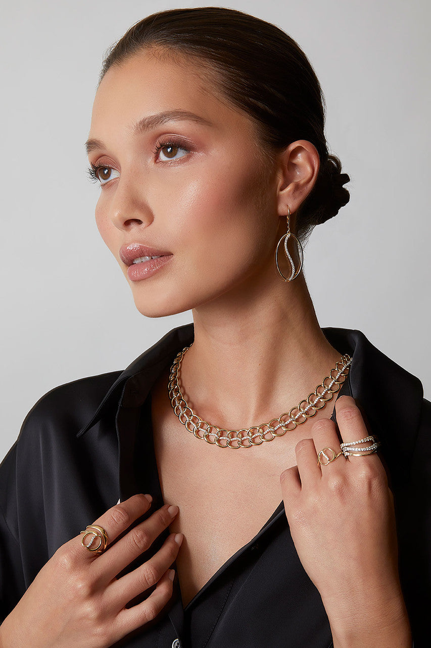 Buy Shangri-La Yin-Yang 14K Gold and Diamond Chain Link Necklace in 14K Yellow Gold Online 14K Yellow Gold