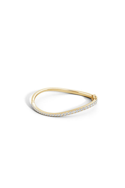 Buy Shangri-La Brushstroke 14K Gold and Diamond Full Bracelet in 14K Yellow Gold Online 14K Yellow Gold