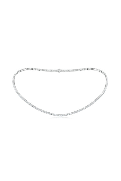 Buy Shangri-La 14K Gold and Diamond Prong Set Tennis Necklace in 14K White Gold Online 14K White Gold