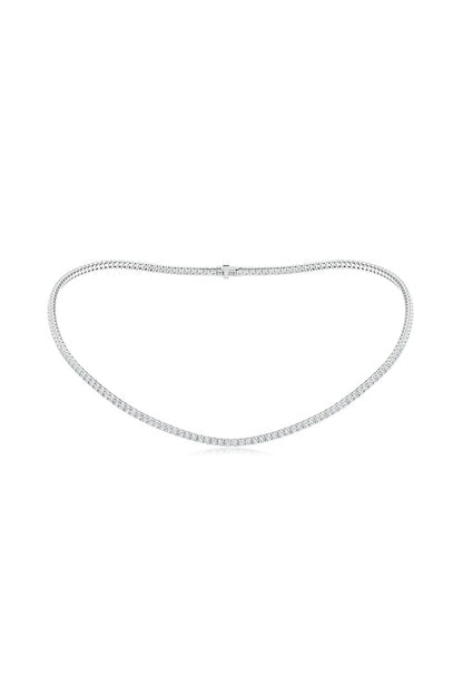Buy Shangri-La 14K Gold and Diamond Prong Set Tennis Necklace in 14K White Gold Online 14K White Gold